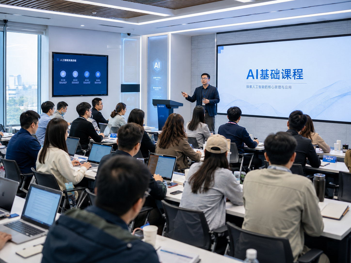 智启时代 AI 智能体行业应用实战培训现场